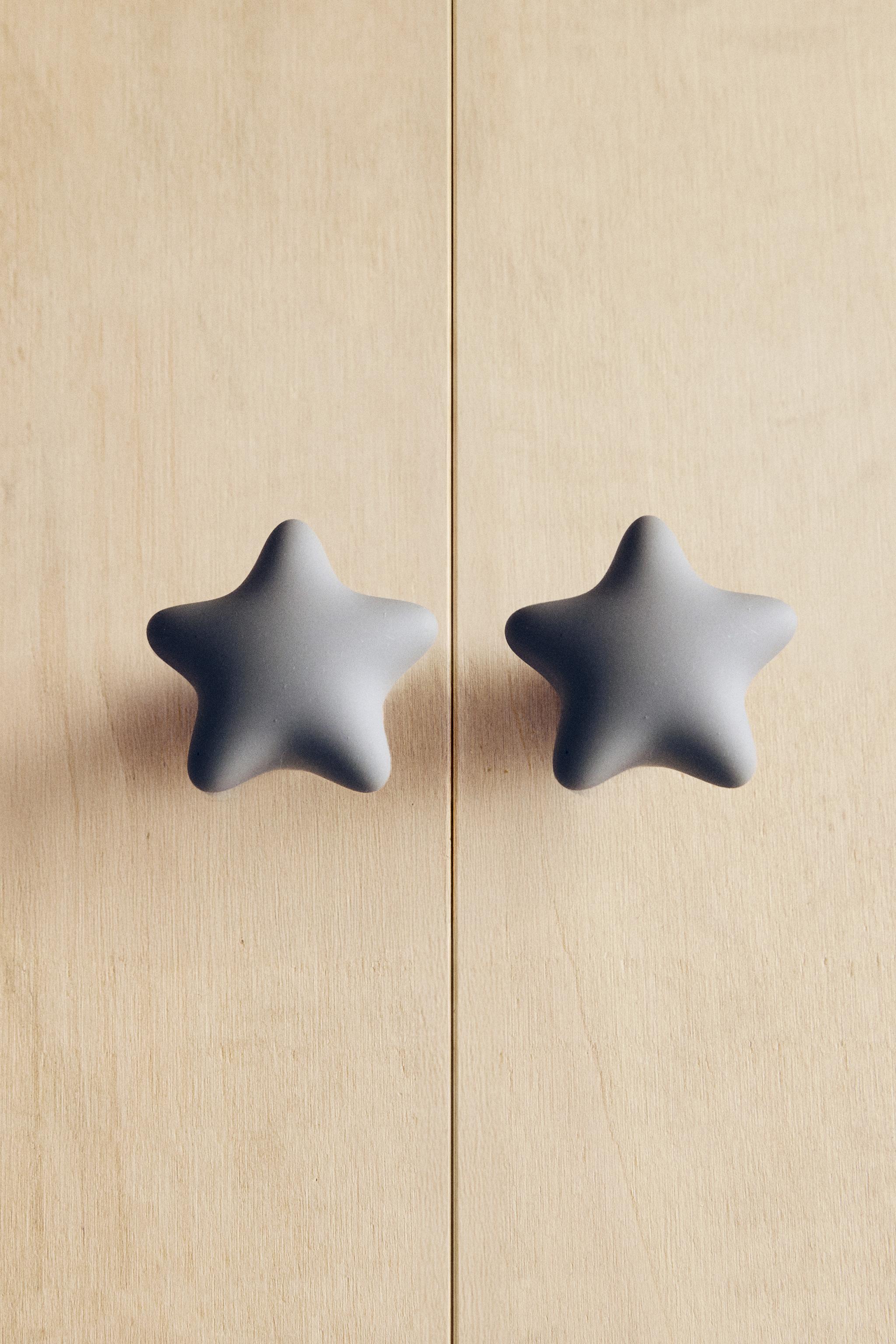 LOT BOUTONS MEUBLE ENFANTS ÉTOILE (LOT DE 2)
